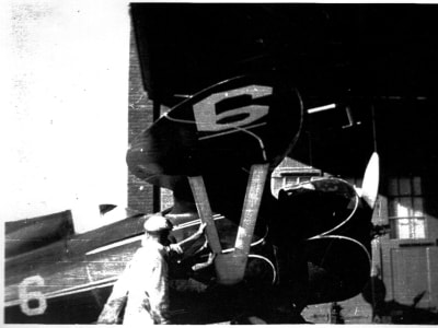 Hall Bulldog at Cleveland OH with group, right side view (variant)